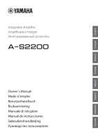 Yamaha A-S2200 - Owners manual